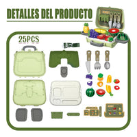 Thumbnail for FRUIT & VEGETABLES PORTABLE SUIT CASE PLAY SET