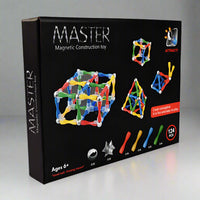 Thumbnail for MASTER MAGNETIC CONSTRUCTION TOY - 124 PCS