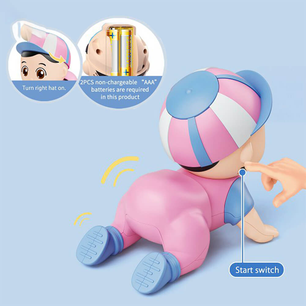 CUTE CRAWLING MUSICAL BABY TOY