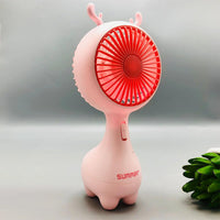 Thumbnail for RECHARGEABLE HANDHELD COLORFUL LIGHTS COOLING FAN