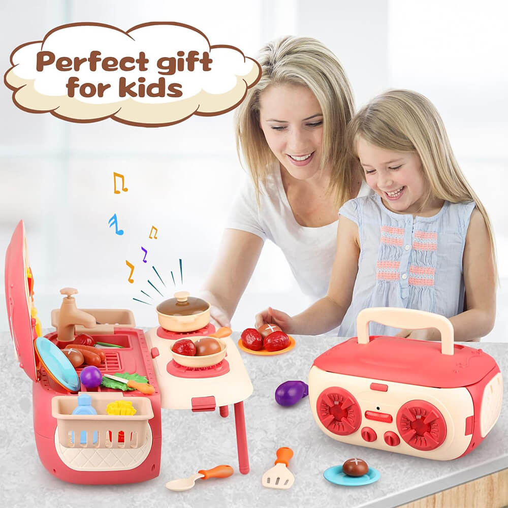 29 PCS 2 IN 1 STEREO KITCHEN PLAY SET FOR KIDS