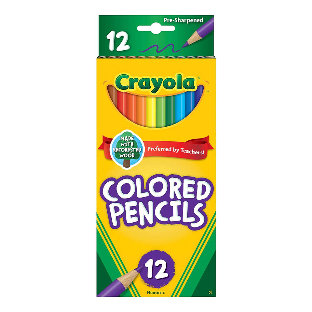 CRAYOLA COLORED PENCILS - PACK OF 12