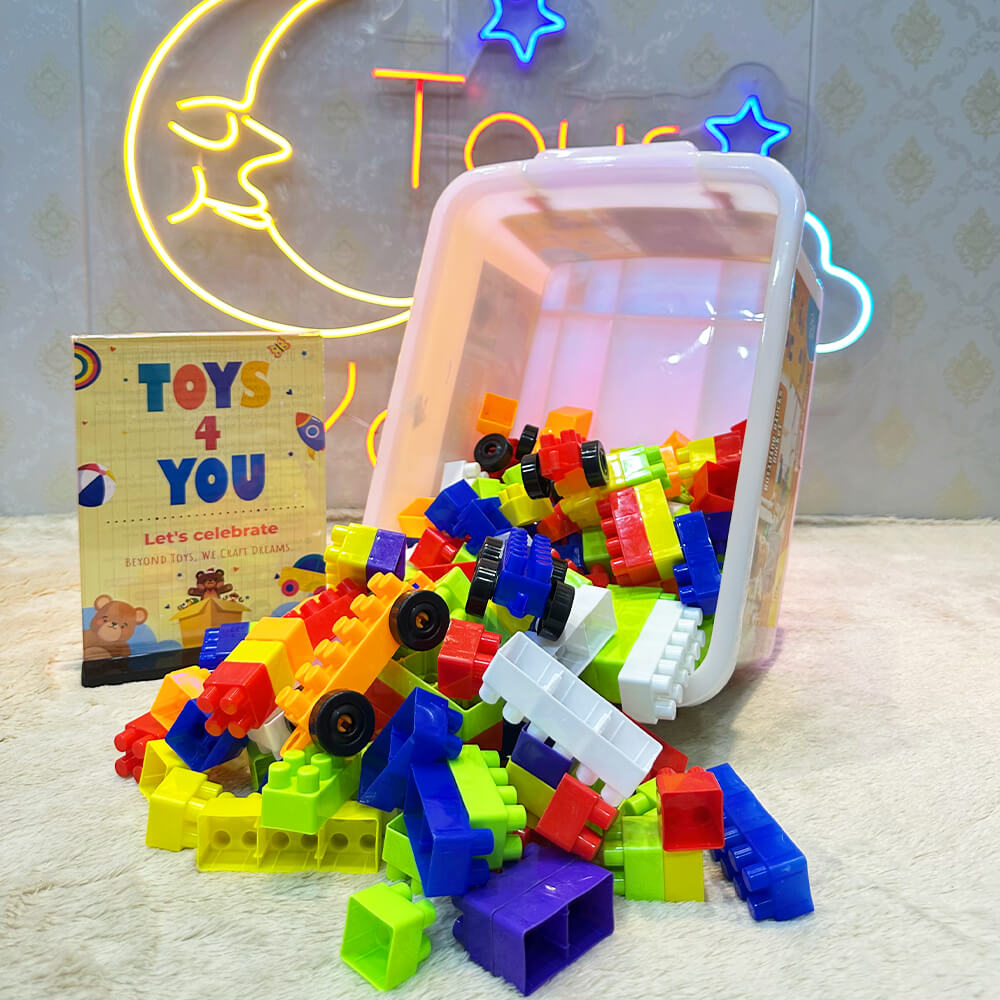 WONDER-PLAY BLOCKS BUCKET - 200 PC