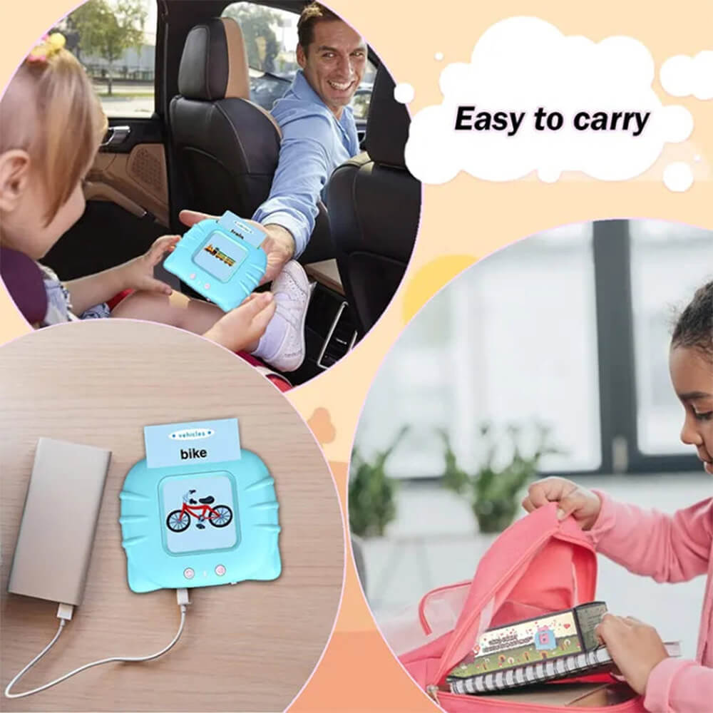 RECHARGEABLE FLASH CARD READER TODDLER TOY