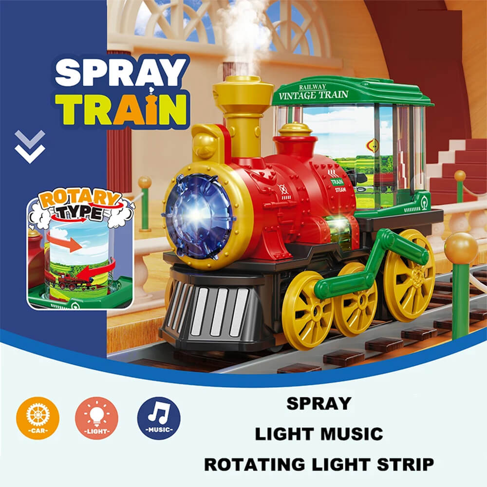 MUSICAL SPRAY ELECTRIC TRAIN TOY