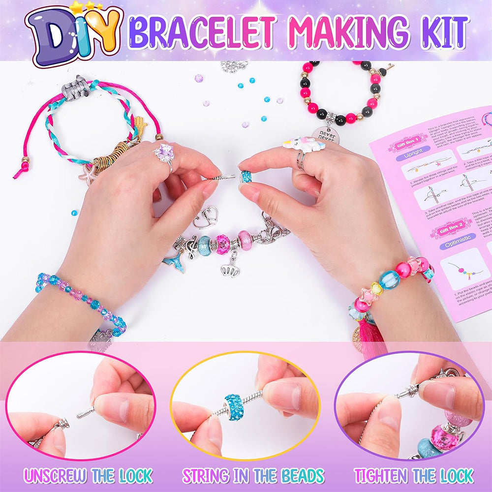 DIY BEADS MODULAR BRACELETS WITH BOX