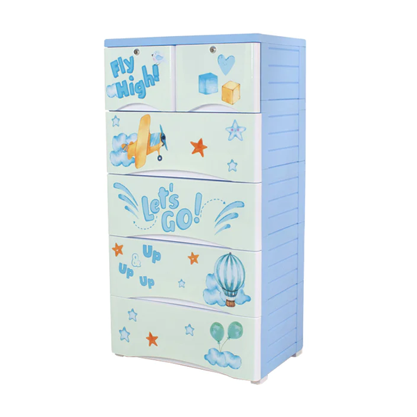 KIDS & BABIES STORAGE HOME BOX - 5 DRAWERS - FLY