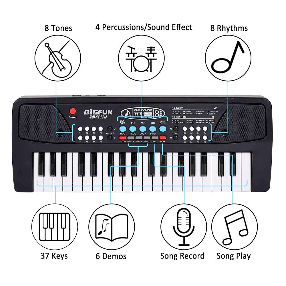 BIG ELECTRIC PIANO KEYBOARD FOR KIDS