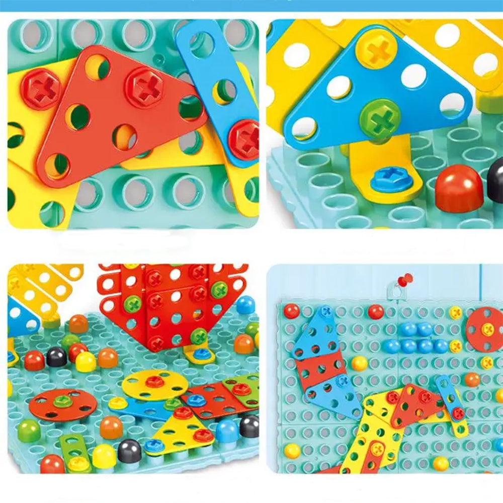 3D CREATIVE BUILDING BRICKS PUZZLE EDUCATIONAL TOY