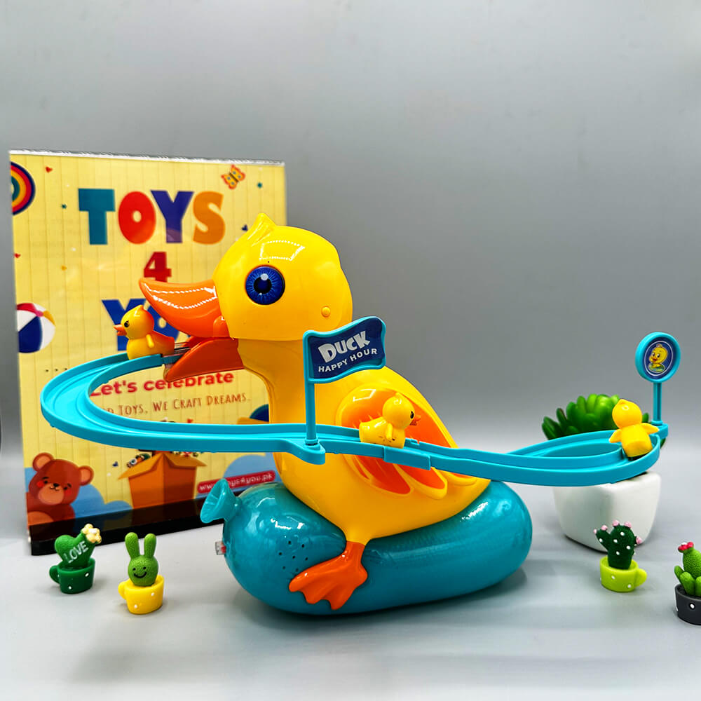 DUCK ELECTRIC TRACK SLIDE TOY