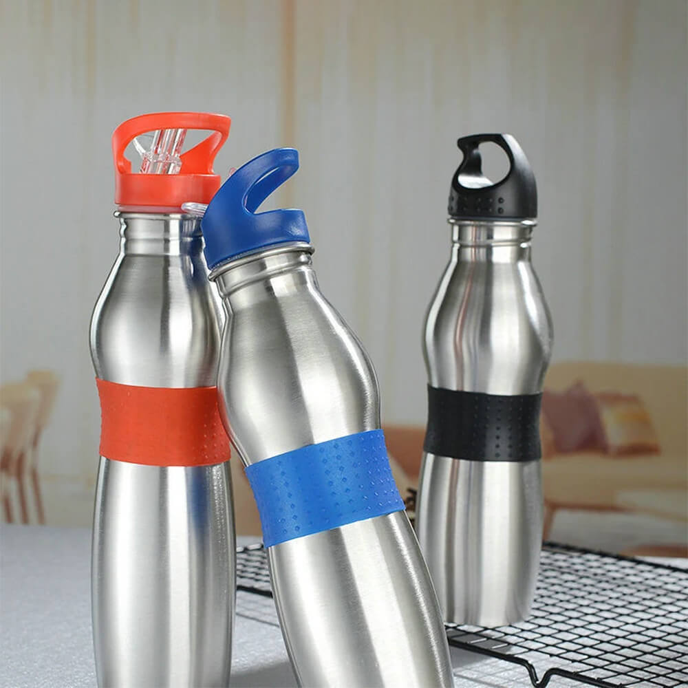 PORTABLE STAINLESS STEEL DOUBLE WALL INSULATED WATER BOTTLE