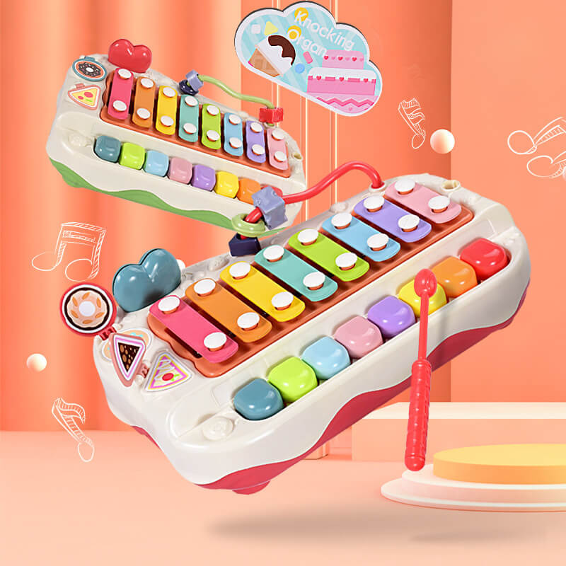 2 IN 1 MUSICAL INSTRUMENT HAND KNOCK XYLOPHONE