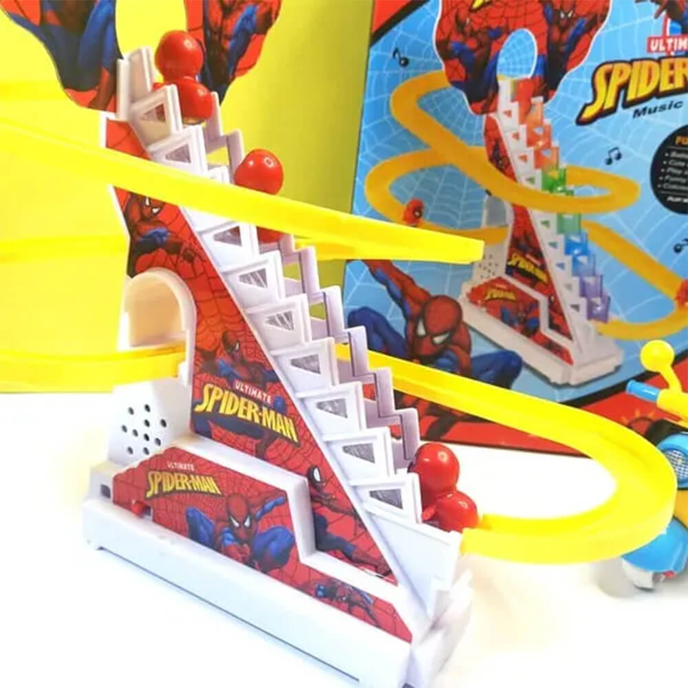 MUSICAL SPIDER MAN ROLLER COASTER TRACK WITH LIGHTS