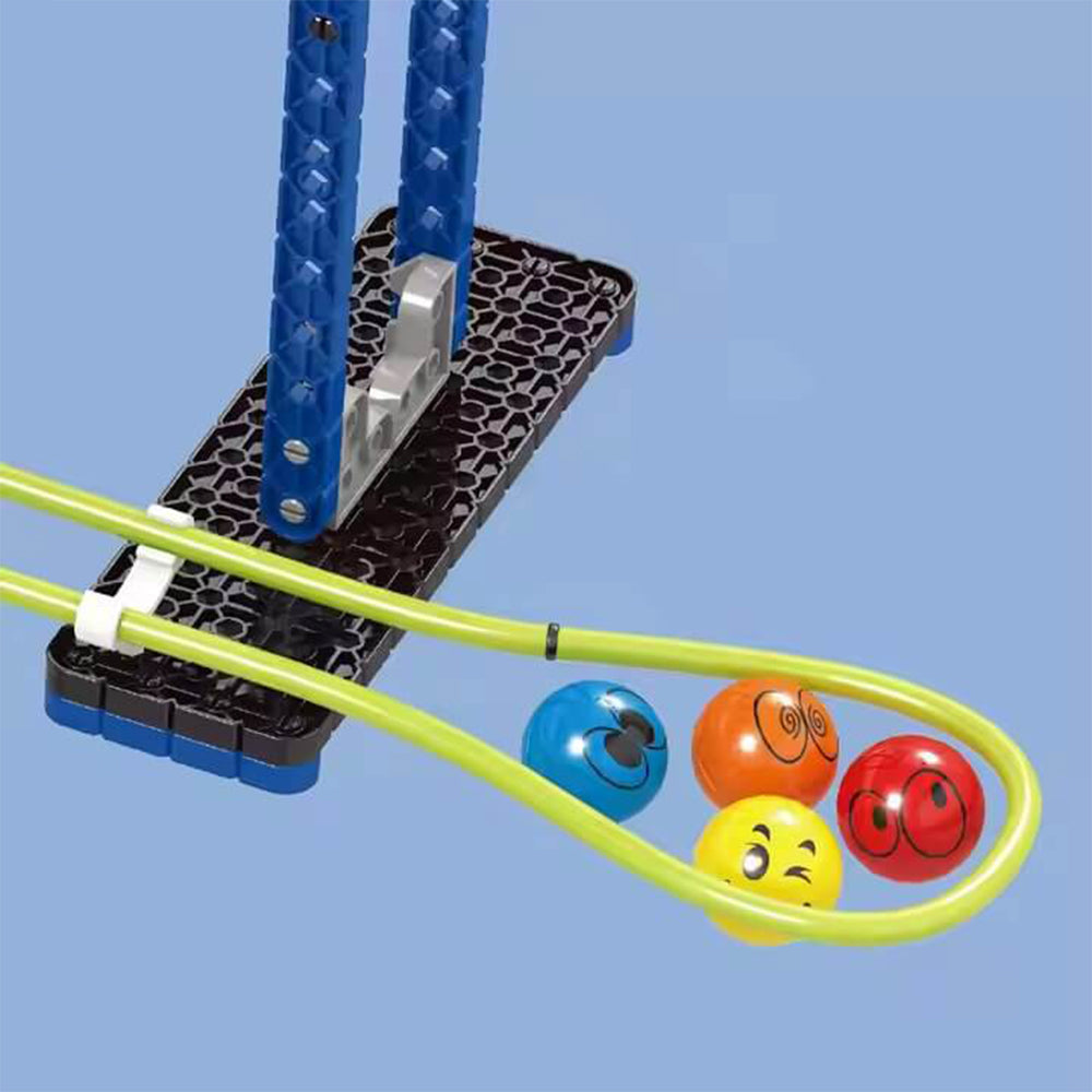 DIY SPACE RAIL ASSEMBLE SLOT PLAY BALL SLIDING RACING MARBLE TRACK