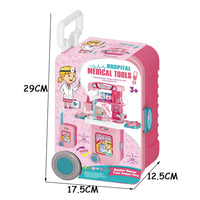 Thumbnail for 2 IN 1 31 PCS MEDICAL SUITCASE SET FOR KIDS