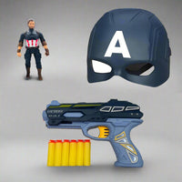 Thumbnail for AVENGERS ULTIMATE HERO SOFT BULLETS GUN - CAPTAIN AMERICA