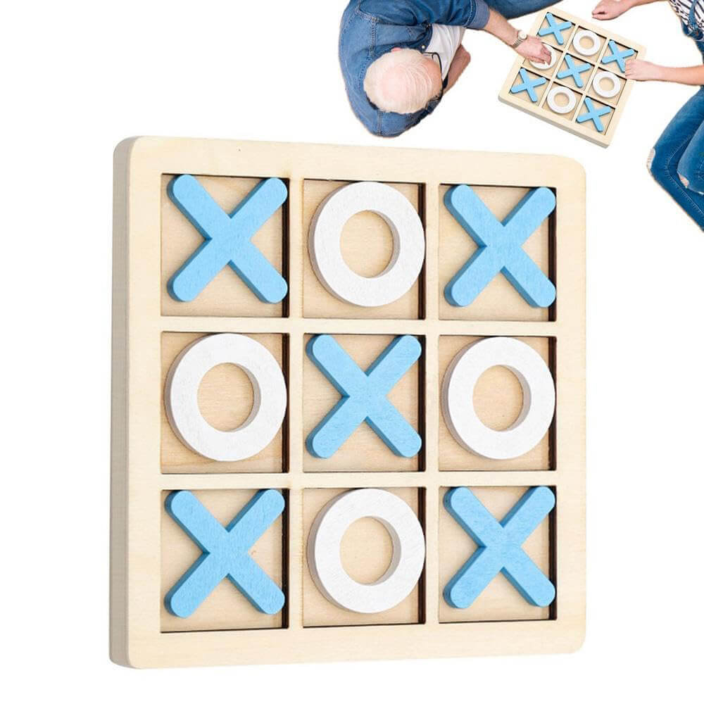 WOODEN TIC TAC TOE BOARD