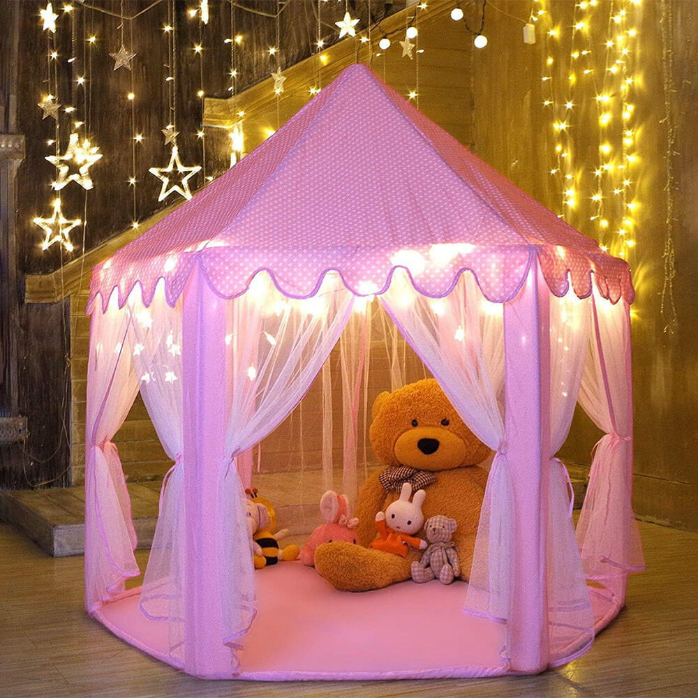 PRINCESS DREAM BIG SIZE CASTLE TENT HOUSE WITH LIGHTS