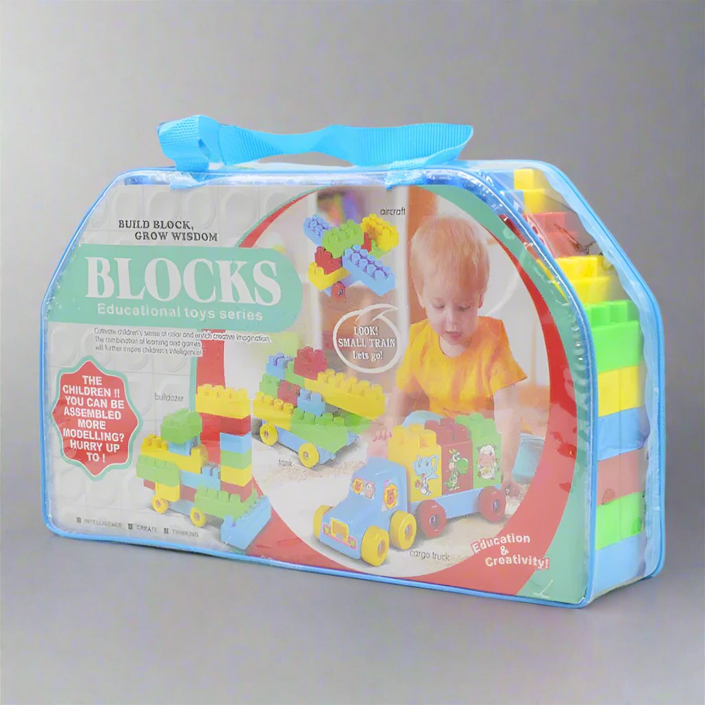 KIDS EDUCATIONAL BUILDING BLOCK - 55 PIECES