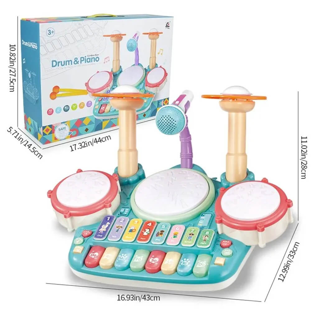 5 IN 1 MUSICAL INSTRUMENTS WITH MICROPHONE PIANO