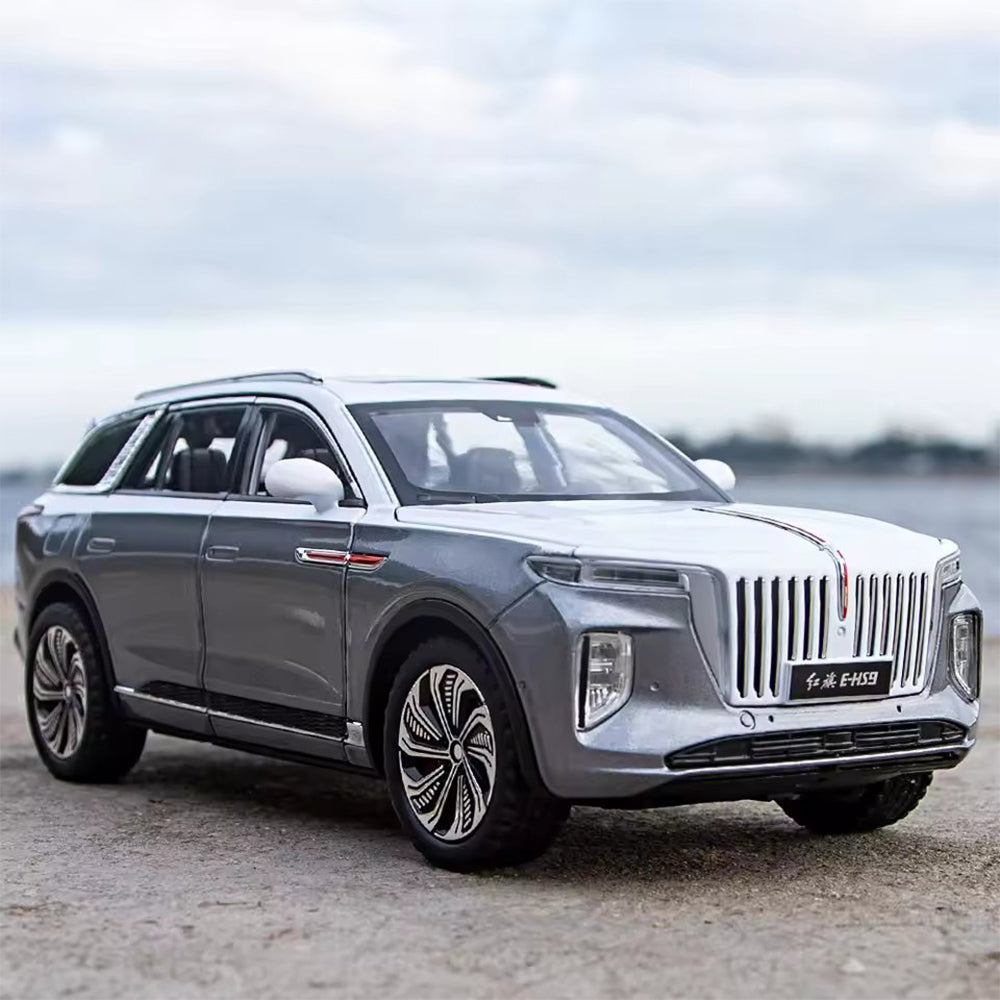 1 :24 HONGQI E-HS9 ALLOY DIECAST MODEL WITH SMOKE