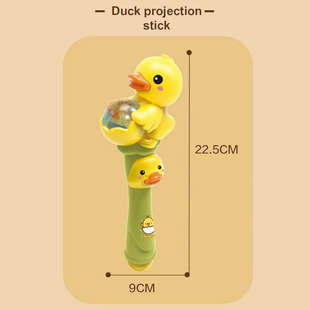 CUTE DUCK PROJECTOR STICK WITH MUSIC TOY