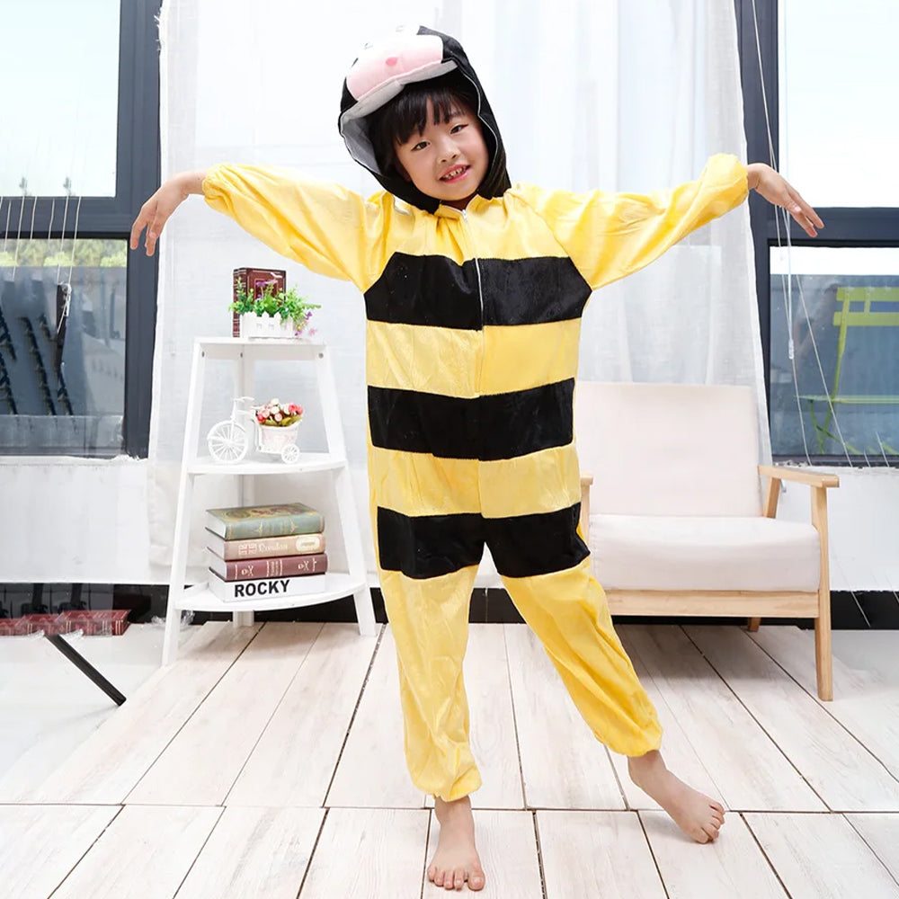 KIDS SMALL BEES COSTUME WITH JUMP SUIT & HEADSET