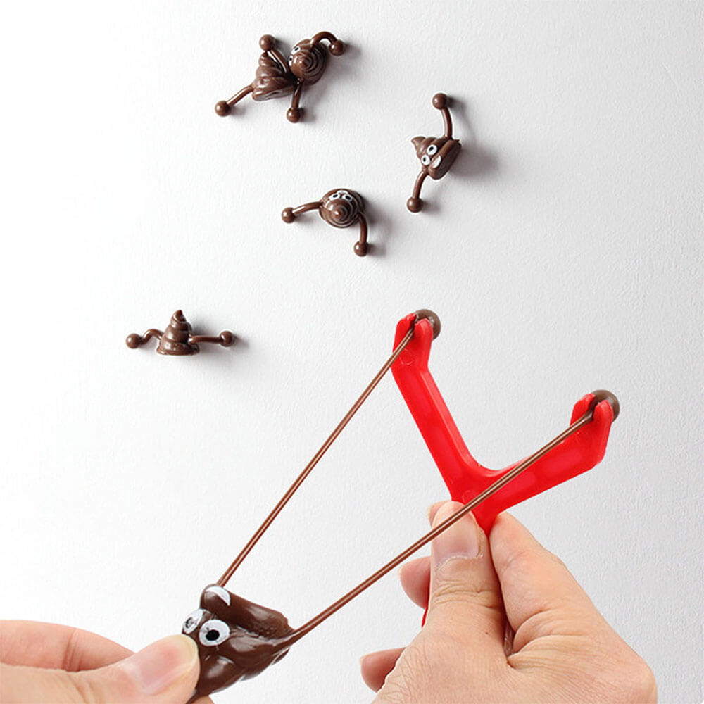 FUNNY SHOOTING STICKY POOP GAME - 10 PCS