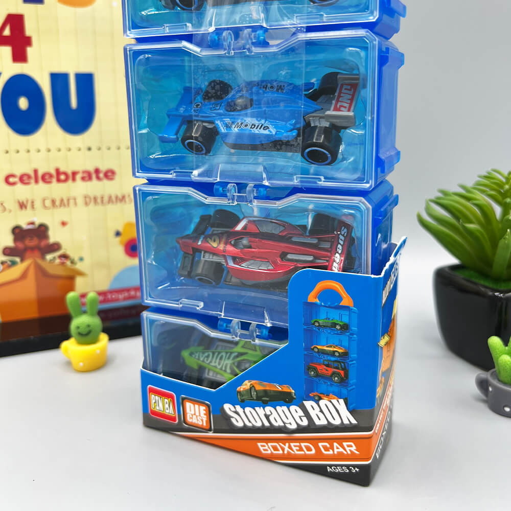 PACK OF 4 - KIDS MINI RACER CAR DIE CAST MODEL