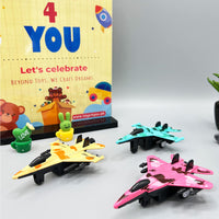 Thumbnail for MINI METAL AIRPLANE DIECAST MODEL - 4 PCS