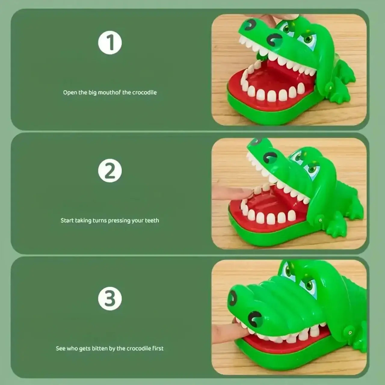 MINI CROCODILE BITING FINGER FUNNY GAME