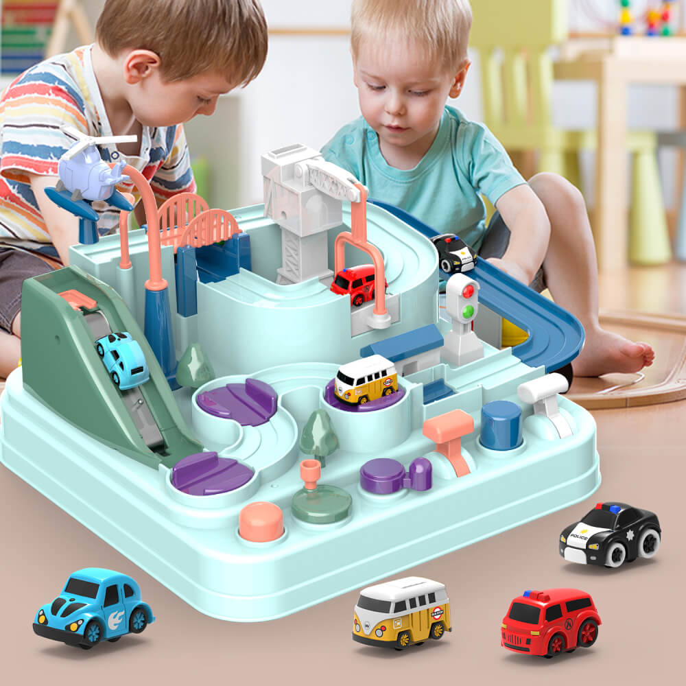 RACING TRACKS ADVENTURE RAILWAY CAR FOR KIDS