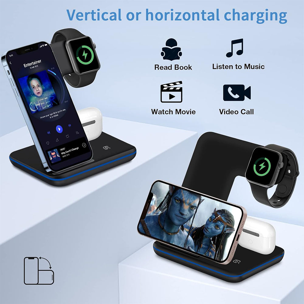 3 IN 1  MAGNETIC WIRELESS CHARGING STATION