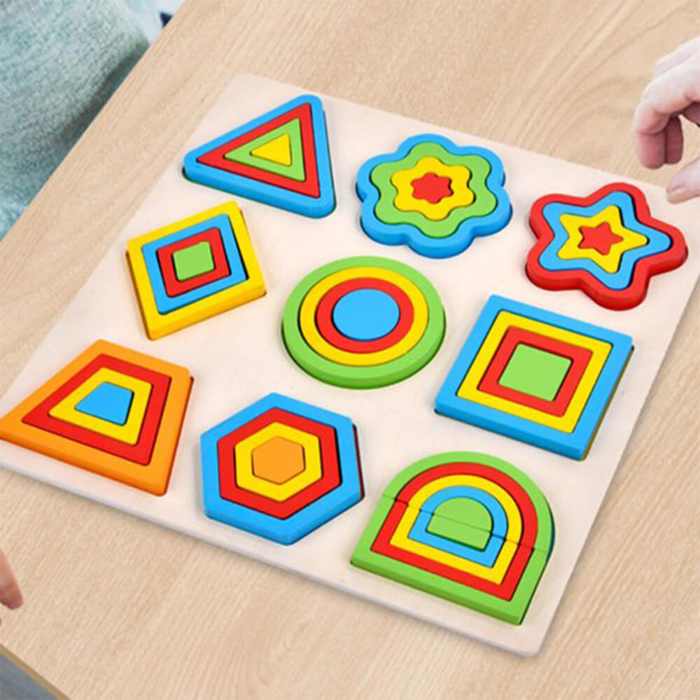 3D WOODEN GEOMETRY PUZZLES GAMES