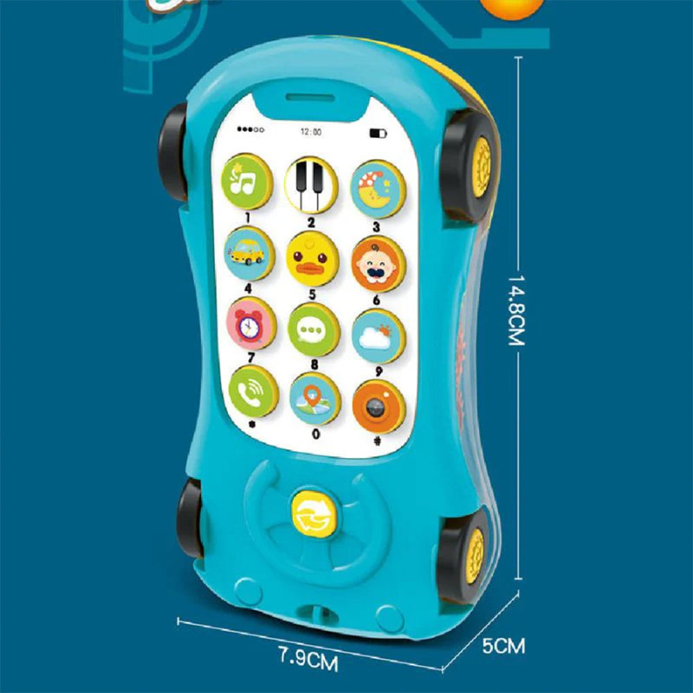 TRANSPARENT CAR PHONE WITH LIGHT AND MUSIC