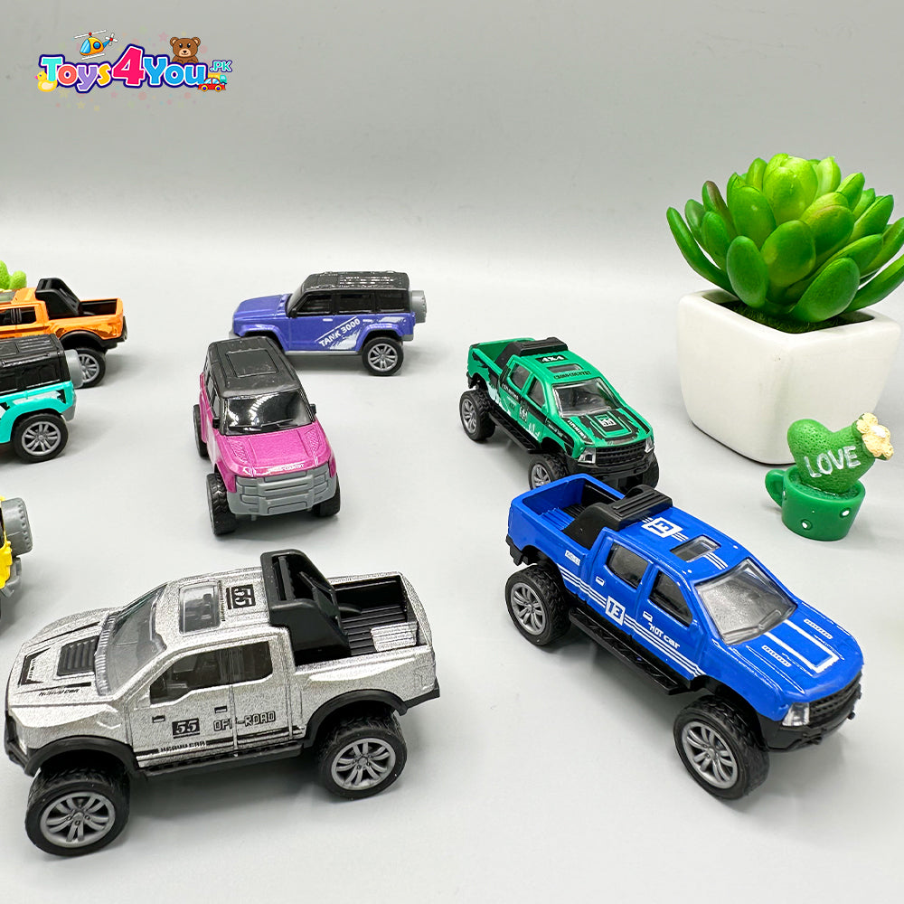 COOL OFF-ROAD ALLOY CAR - 8 PCS