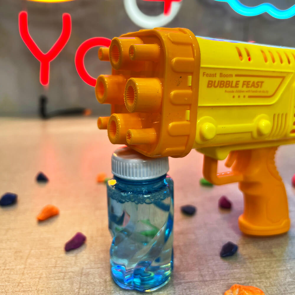 2 IN 1 BAZOOKA BUBBLE GUN