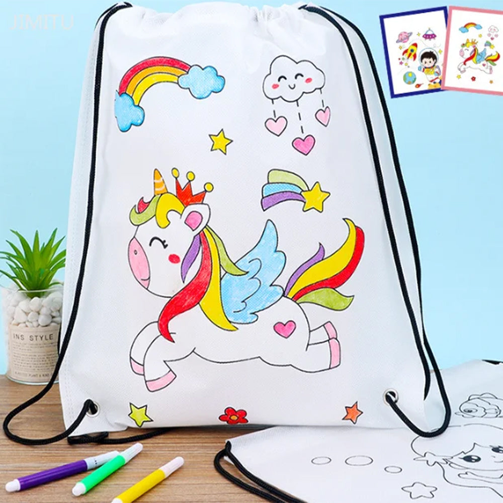 DIY COLORING BACKPACK FOR KIDS