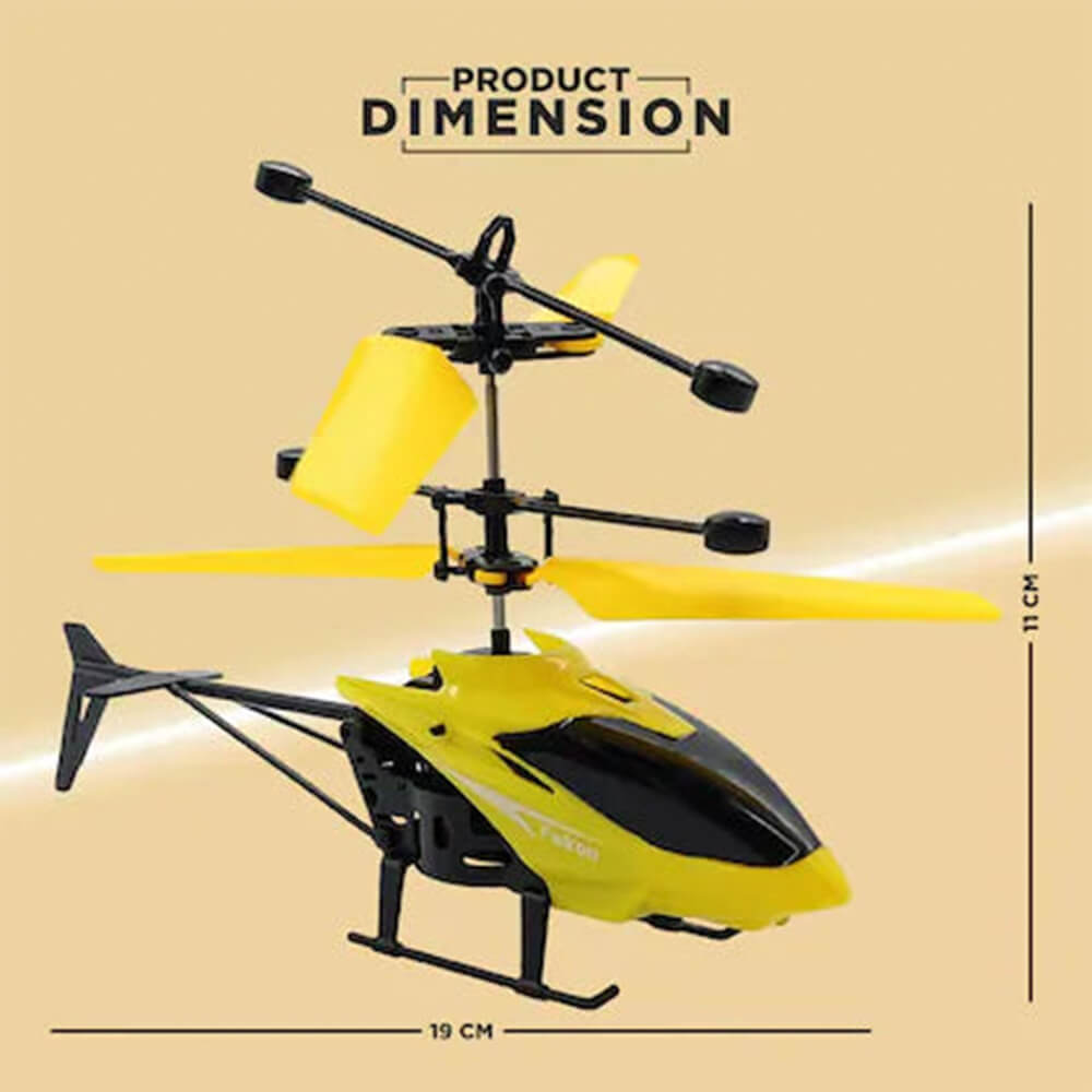 FLYING HELICOPTER WITH FALL SENSOR