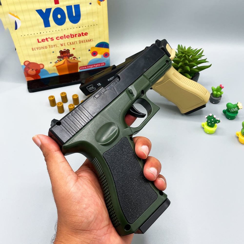 AUTOMATIC SHELL EJECTION SOFT BULLET GLOCK GUN