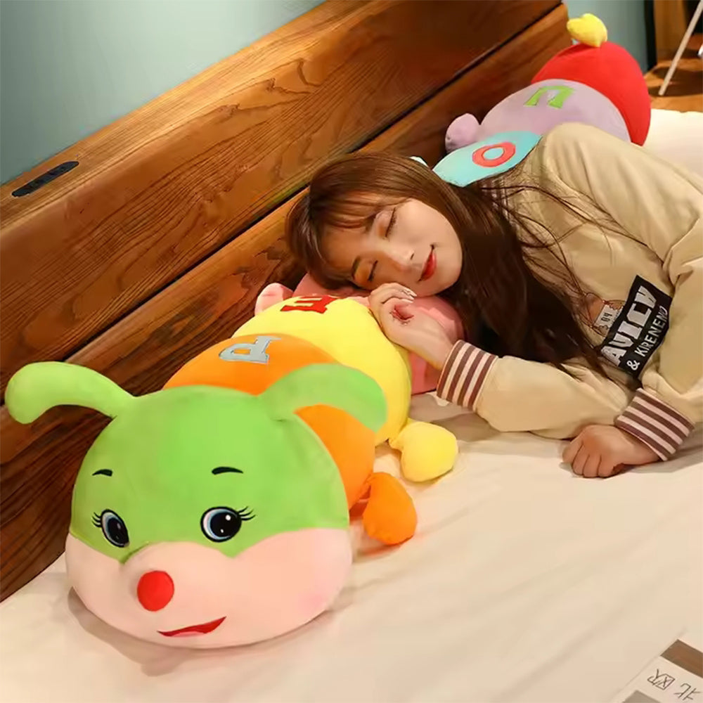 COLORFUL LOVELY SOFT CATERPILLAR PLUSH PILLOW