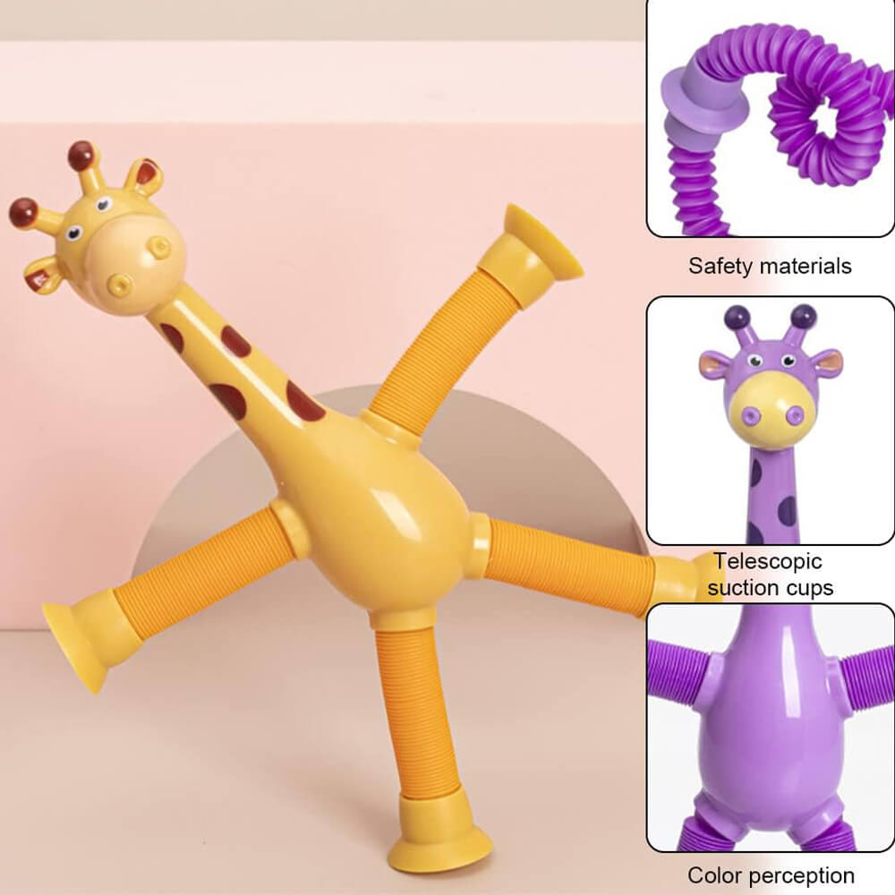 TELESCOPIC SUCTION CUP GIRAFFE TOY