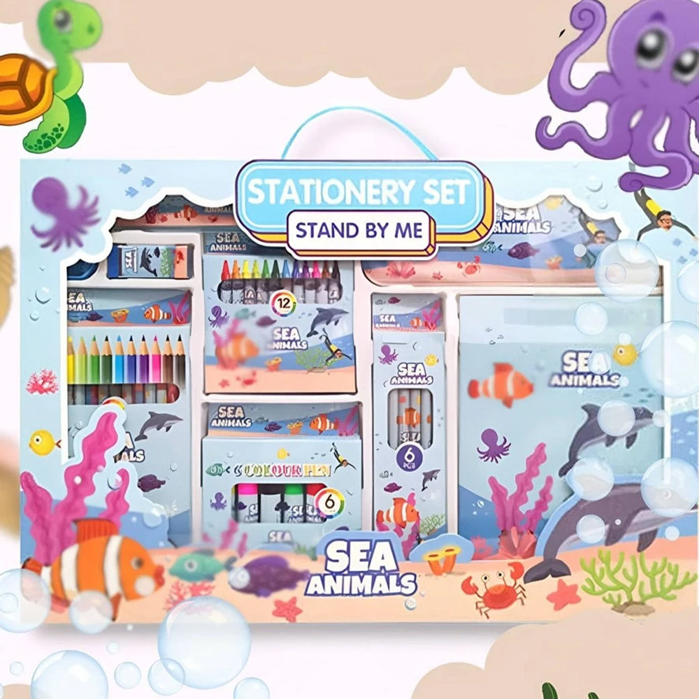 SEA ANIMALS THEME STATIONARY SET