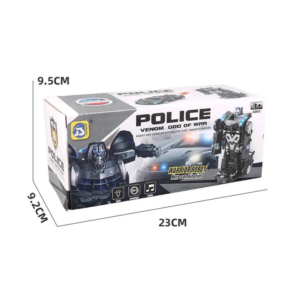 2 IN 1 TRANSFORMER POLICE ROBOT CAR