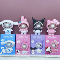 Thumbnail for SANRIO HELLO KITTY KUROMI MY MELODY KAWAII MINI CARTOON USB FAN