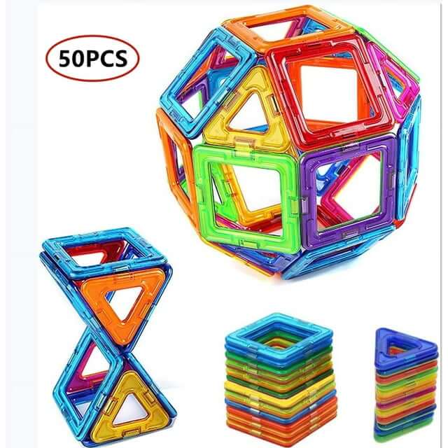 50 PCS MAGNETIC BUILDING BLOCKS SET