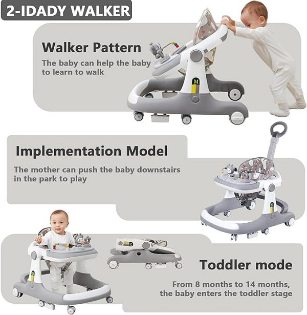 BABY FIBER WALKER & ACTIVITY ATTRACTIVE FOR BABIES