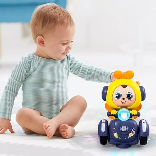 360 ROTATING CARTOON BEE TRANSFORM EXPRESSION TOY