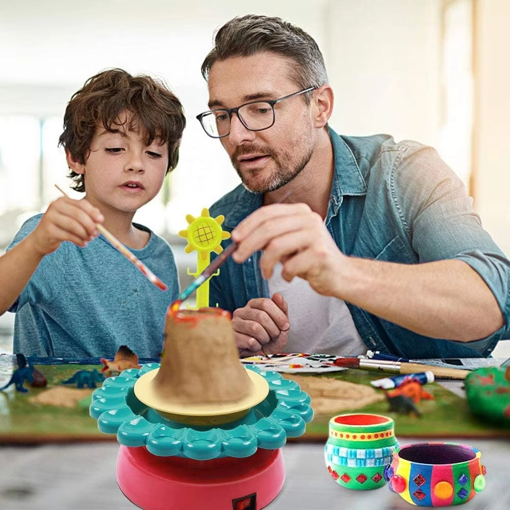 DIY SUNFLOWER POTTERY MACHINE