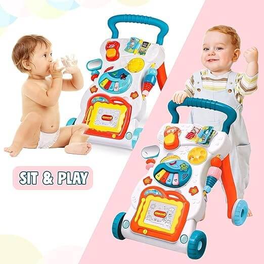 Huanger Education Musical Baby Activity Walker